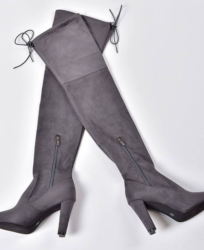 Thigh High Over the Knee Suede Boots-5