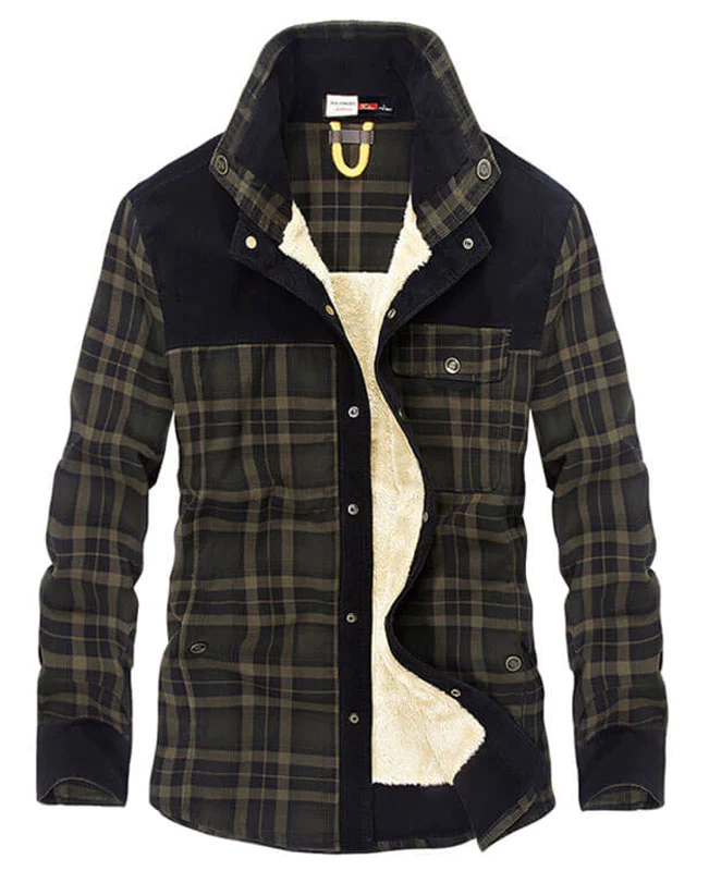 Plaid Thick Wool Flannel Shirts | Seamido