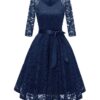 2/3 Sleeve Lace Cocktail Dress