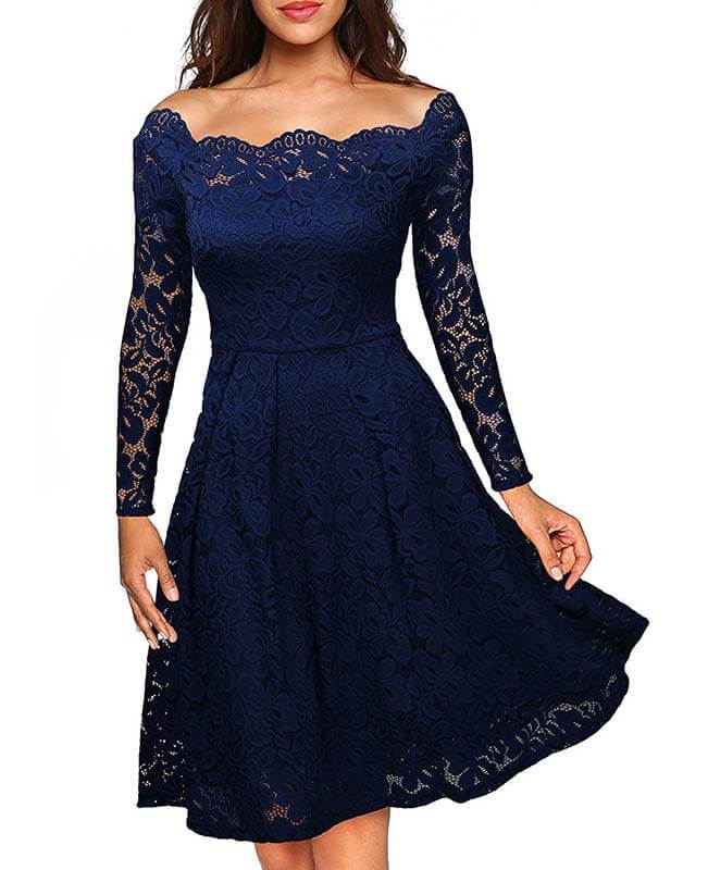 Off Shoulder Lace Dress