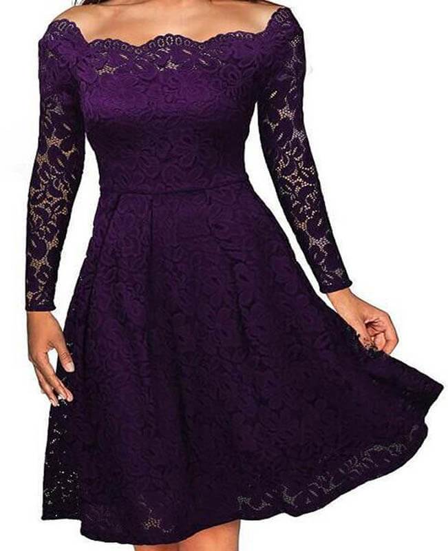 Off Shoulder Lace Dress