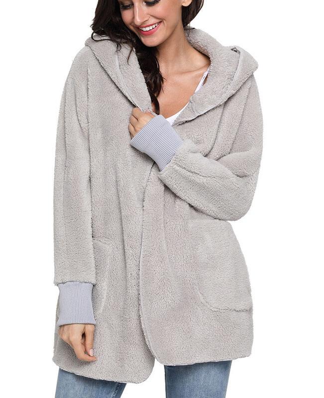 Faux Fur Open Cardigan Mink Coat