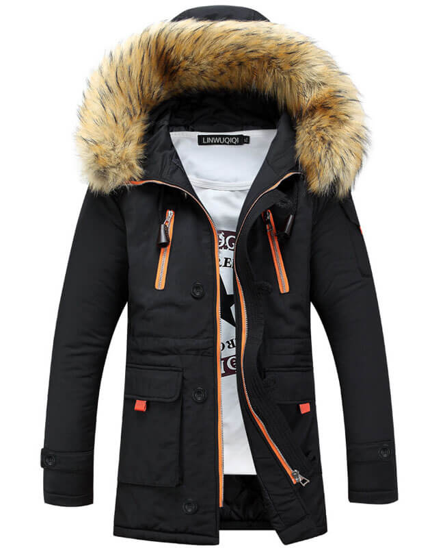 Hooded Thermal Winter Mens Parka Coats