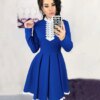 Long Sleeve Crochet Lace A-line Dress