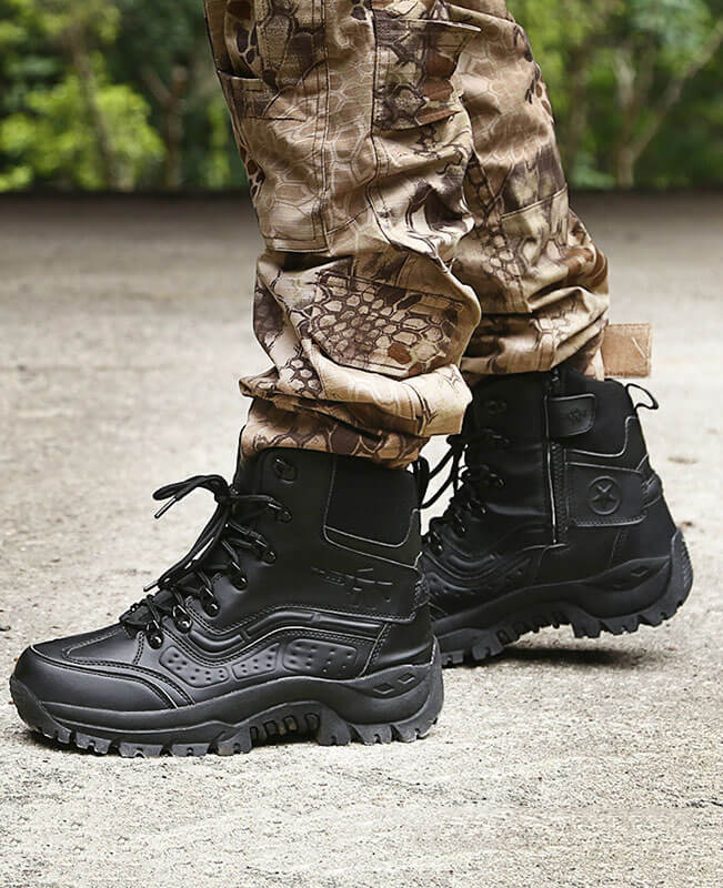 Men Military Lace Up Combat Boots | Seamiso