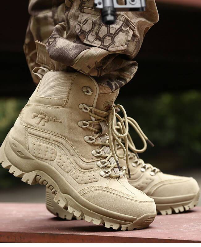 Men Military Lace Up Combat Boots