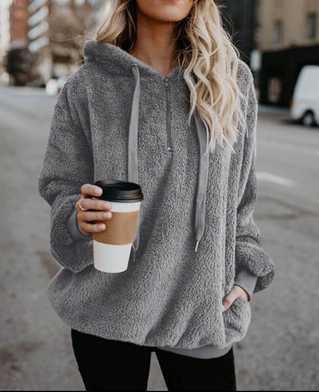 Teddy Bear Hooded Fleece Hoodie