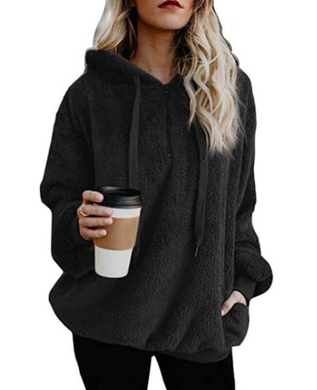 Teddy Bear Hooded Fleece Hoodie