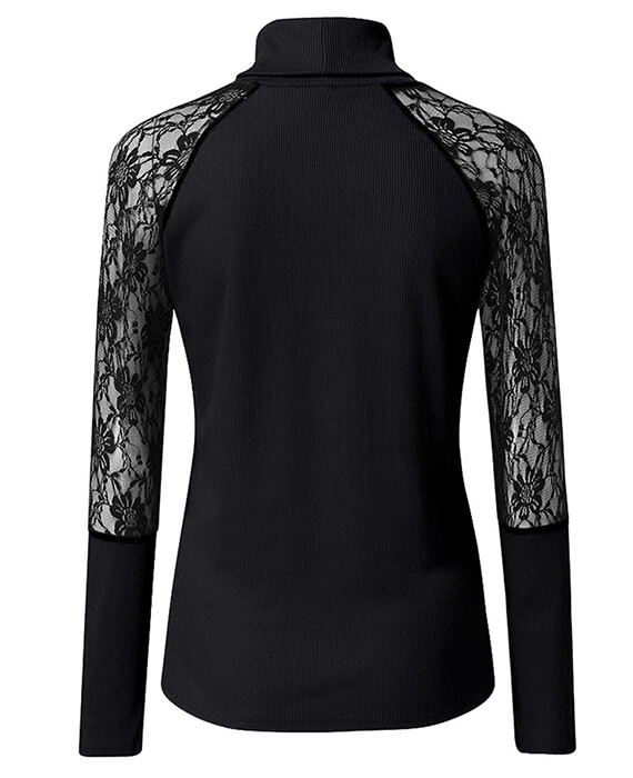 black lace sweater for women-8