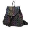 Luminous Geometric Shoulder Backpack School Bag