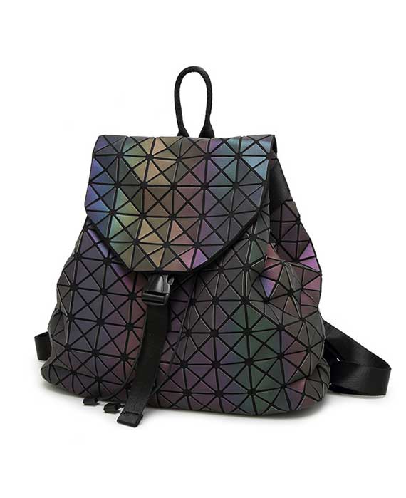 Luminous Geometric Shoulder Backpack School Bag