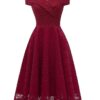 Off the Shoulder Cocktail Lace Dress
