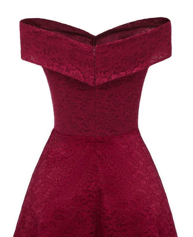 Off the Shoulder Cocktail Lace Dress