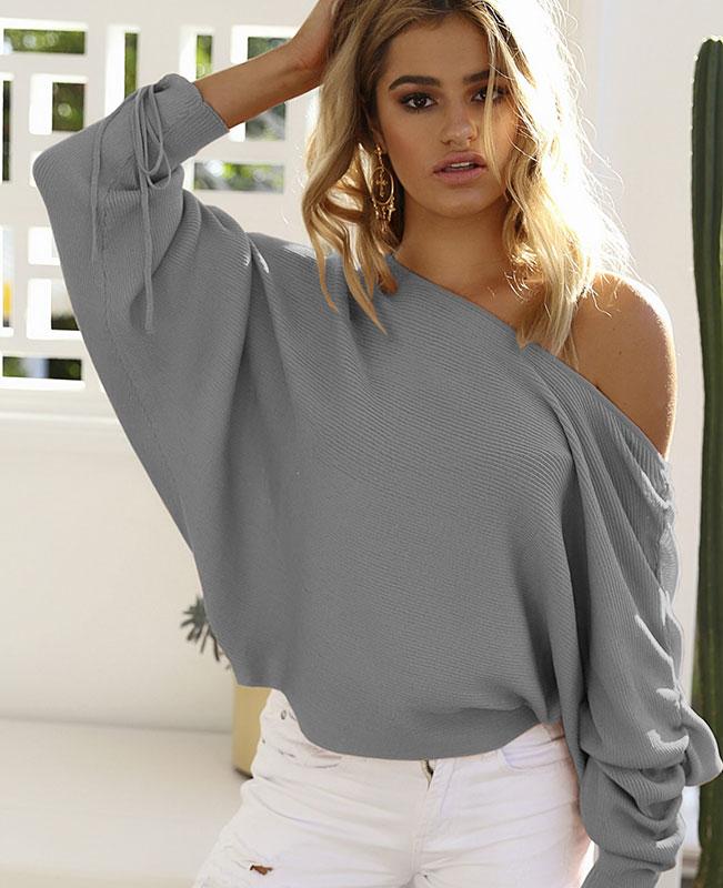 Pink Off the Shoulder Sweater