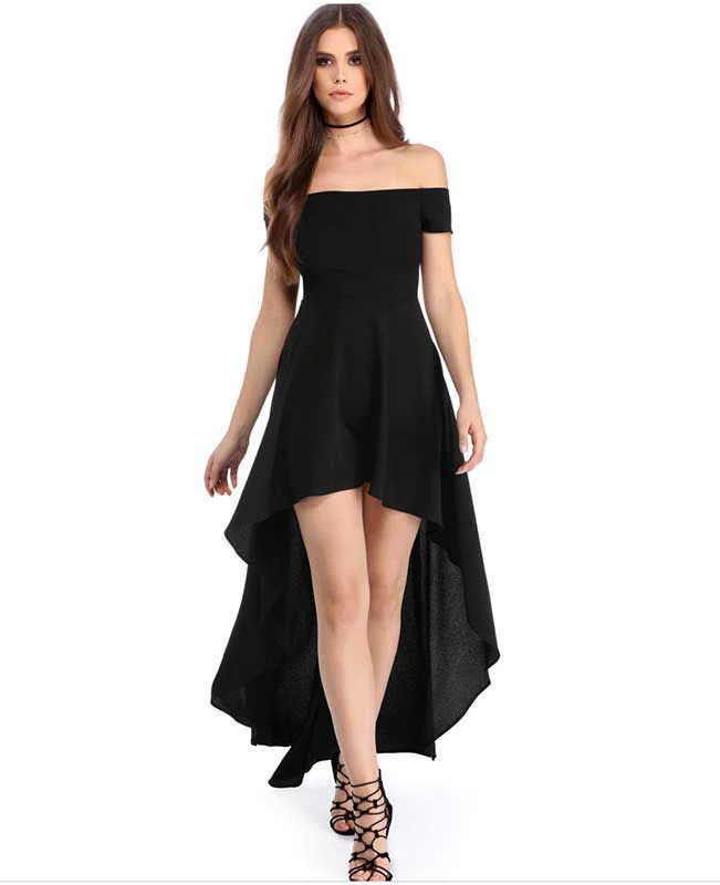 Off Shoulder Evening Dress