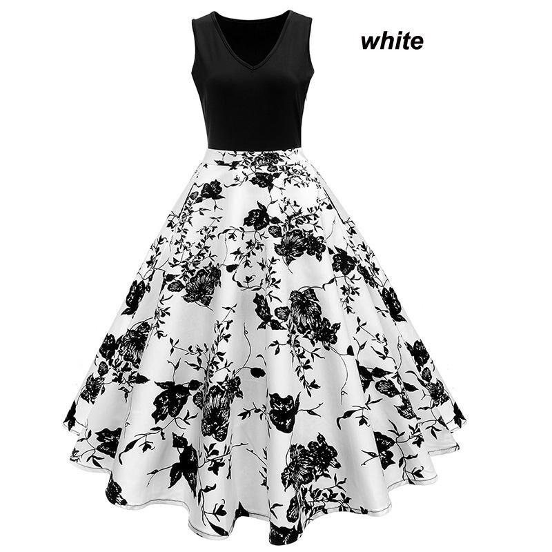 Sleeveless A-Line Swing Dress