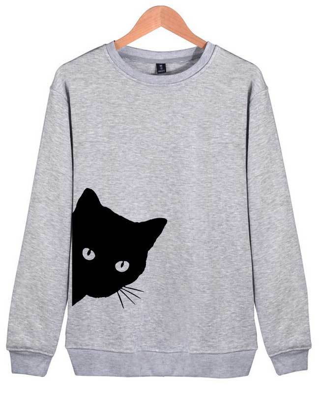 Cat Print Cute Hoodies