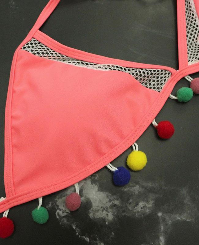 Hollow Out String High Waisted Bikini