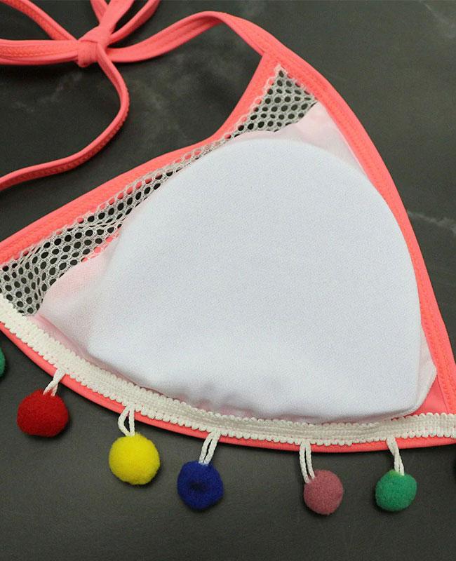 Hollow Out String High Waisted Bikini