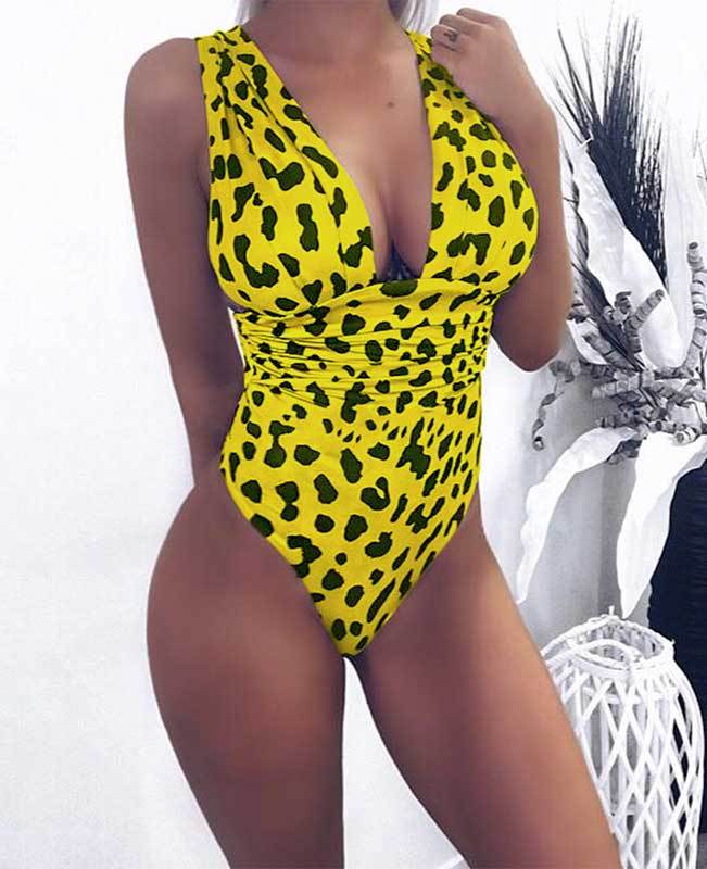 Leopard Sexy One Piece Swimsuits