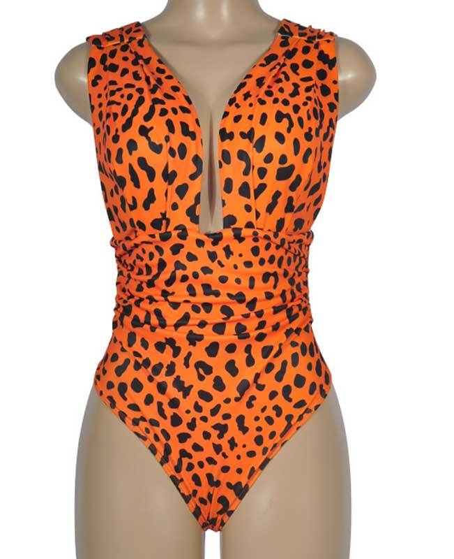 Leopard Sexy One Piece Swimsuits-7
