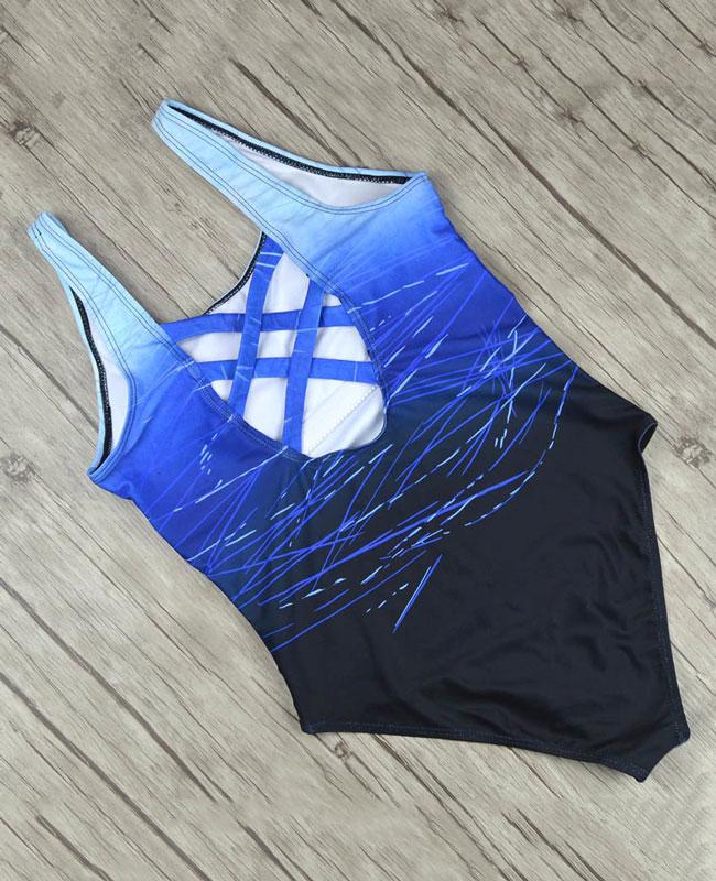 One Piece Bandage Cross Cute Bikinis