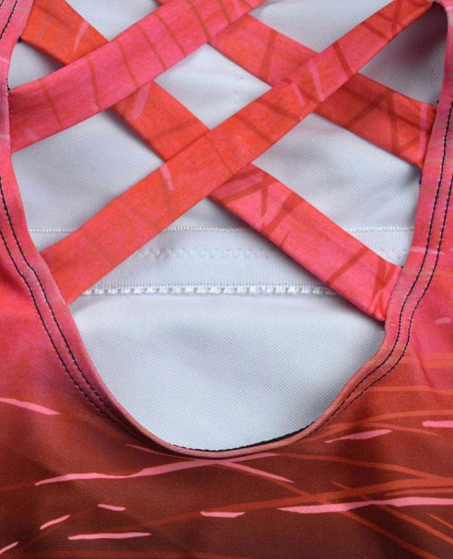 One Piece Bandage Cross Cute Bikinis