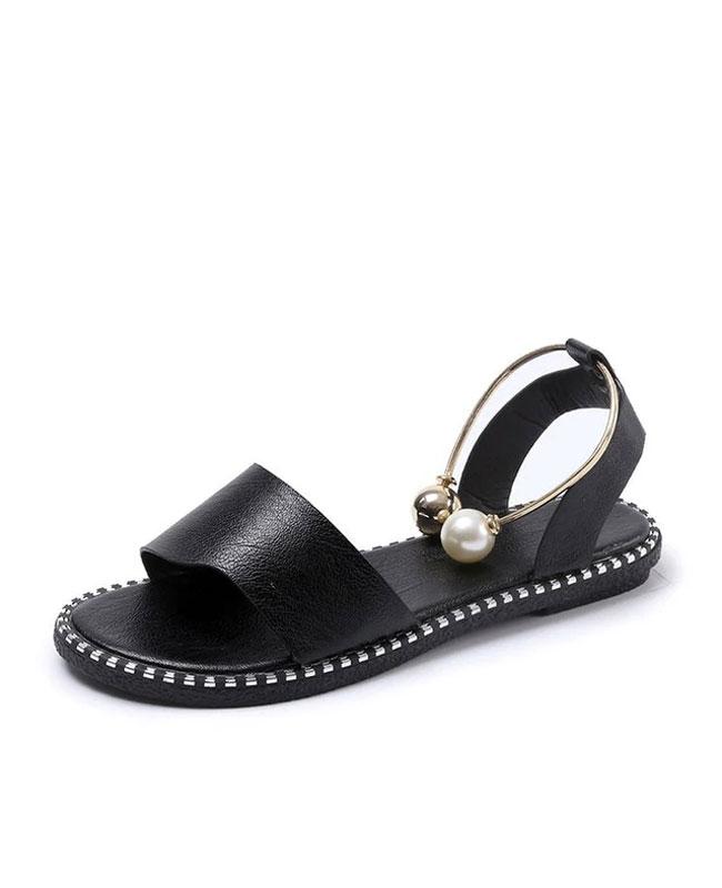 Rome Slip-On Pearl Flat Sandals