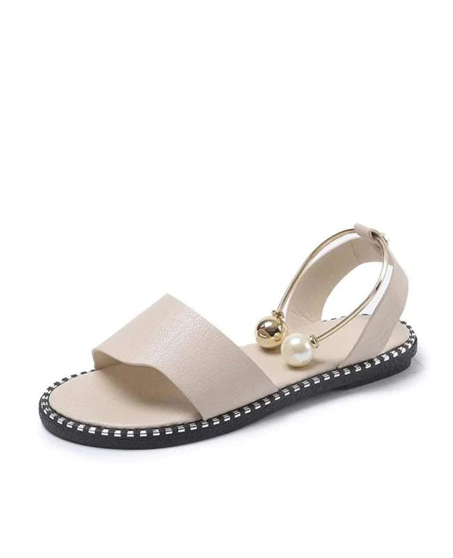 Rome Slip-On Pearl Flat Sandals