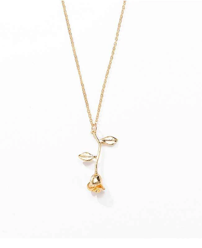 Rose Pendant Necklace for Girlfriend