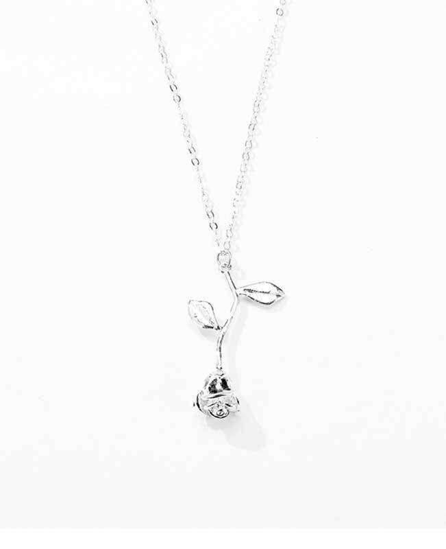Rose Pendant Necklace for Girlfriend