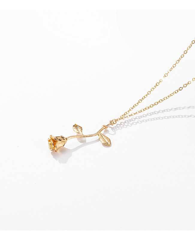 Rose Pendant Necklace for Girlfriend-3