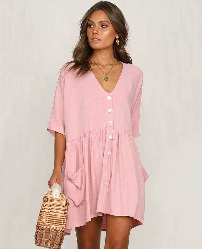 Short Sleeve Casual Summer Dresses