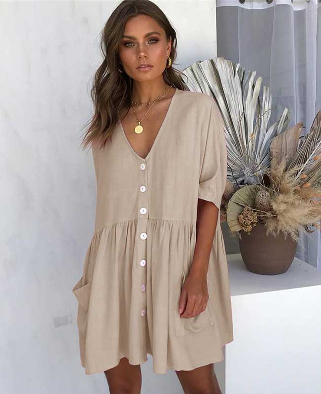 Short Sleeve Casual Summer Dresses