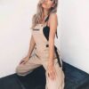 Sleeveless Adjusted Strap Petite Jumpsuit