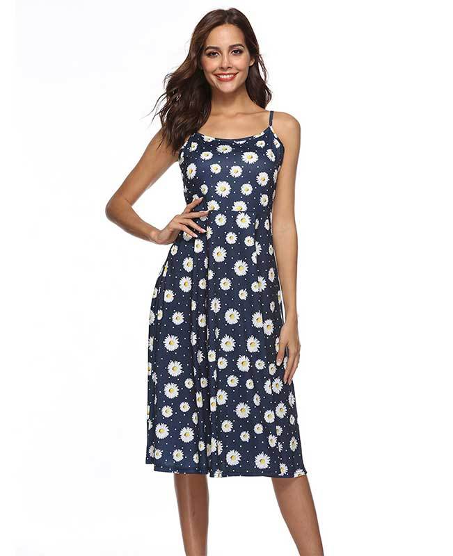 Floral Beach Spaghetti Strap Dress