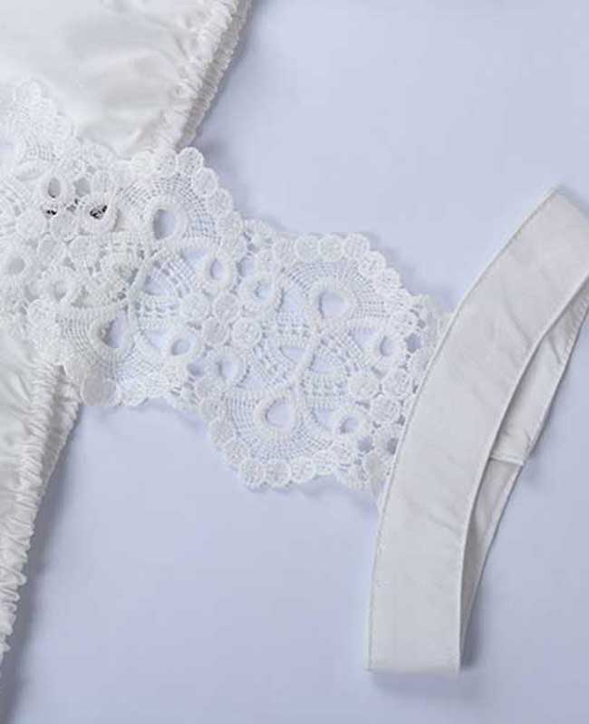 Halter Off Shoulder Lace Blouse Shirt