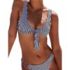 Push Up Striped Two Piece Swimsuit