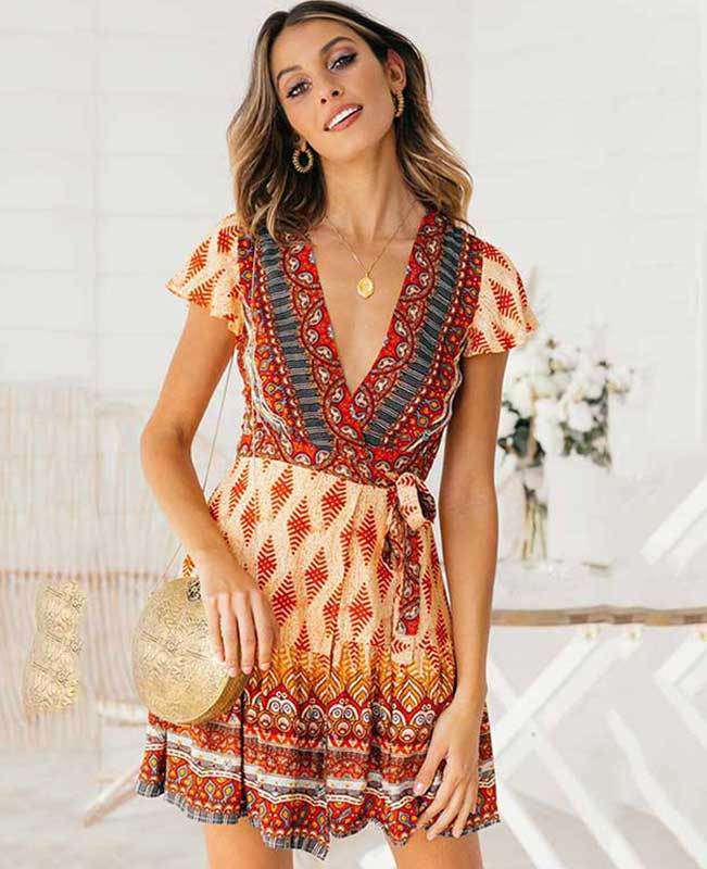 Boho sundress hot sale