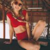 Sexy Brazilian Bandage Halter Swimsuit Biquini