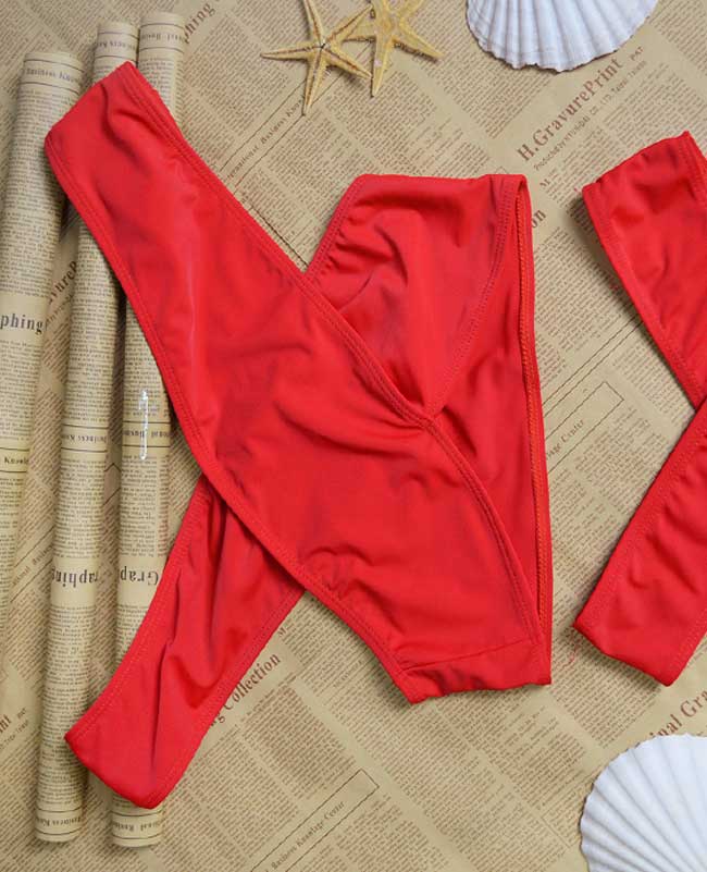 Sexy Brazilian Bandage Halter Swimsuit Biquini