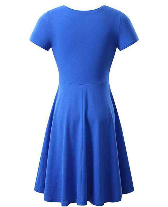 Solid Color Casual Summer Dress