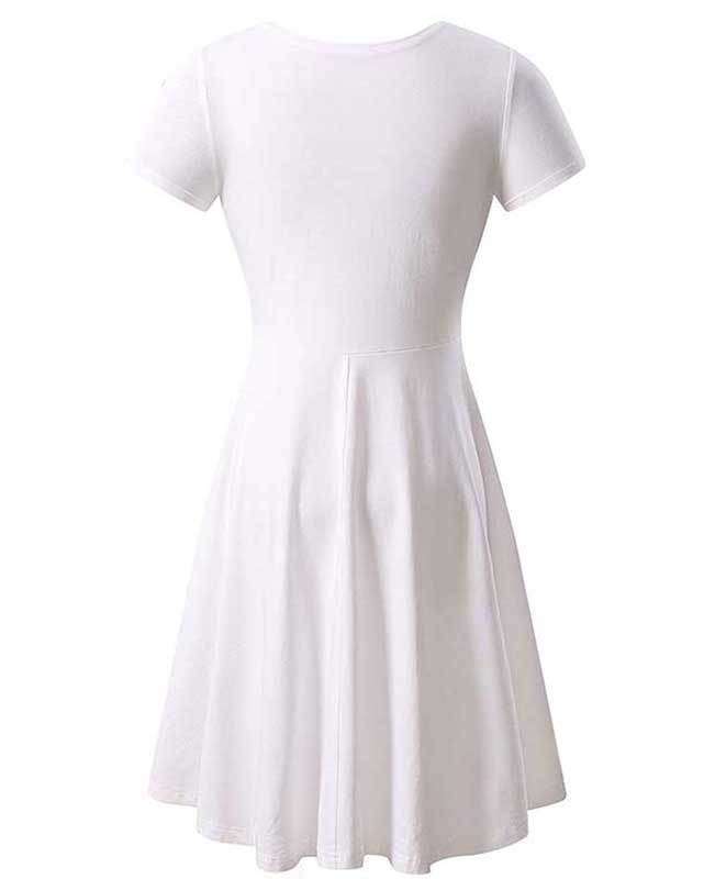 Solid Color Casual Summer Dress