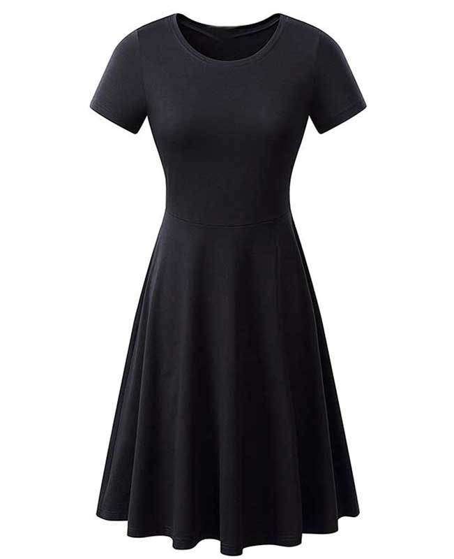 Solid Color Casual Summer Dress