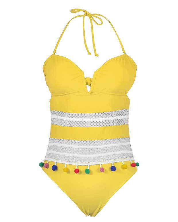 Cute Push Up One Piece Swimsuit-11