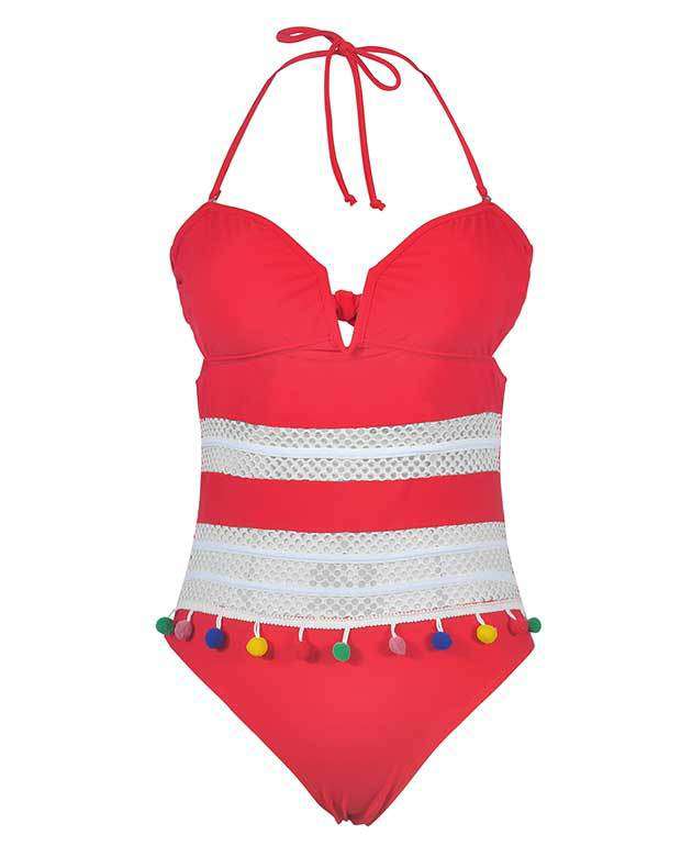 Cute Push Up One Piece Swimsuit-13