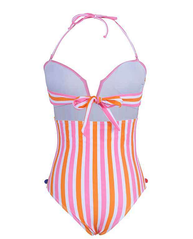 Cute Push Up One Piece Swimsuit-17