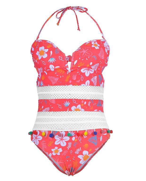 Cute Push Up One Piece Swimsuit-14