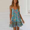 Floral Spaghetti Boho Dresses