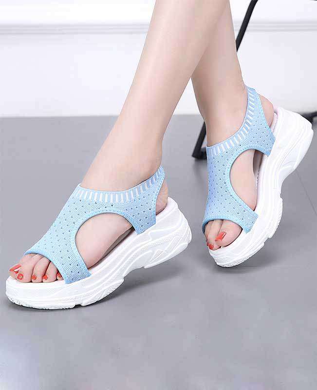 Women Summer White Platform Sandals-10